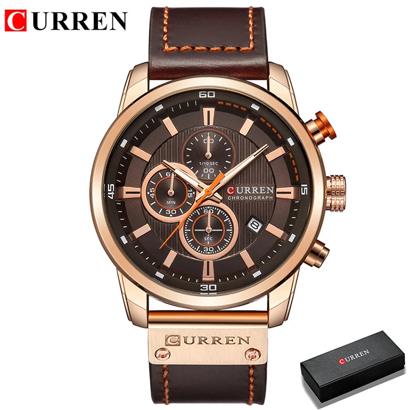 Relógio Curren Brand Army Military Chronograph