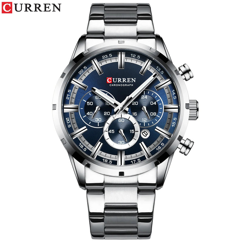 Relógio Curren Hot Fashion Mens Watches Top Brand Luxury