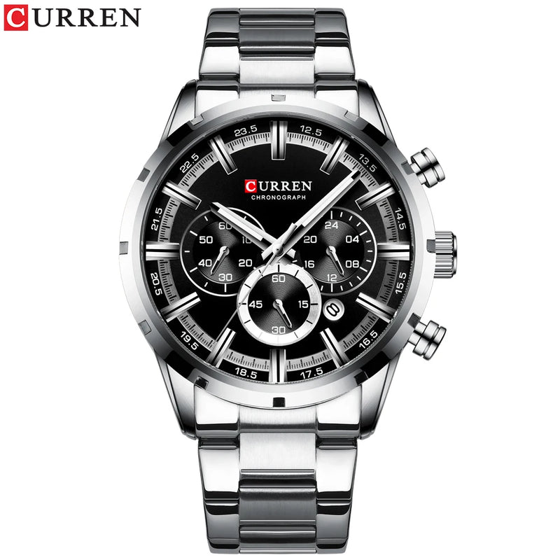 Relógio Curren Hot Fashion Mens Watches Top Brand Luxury