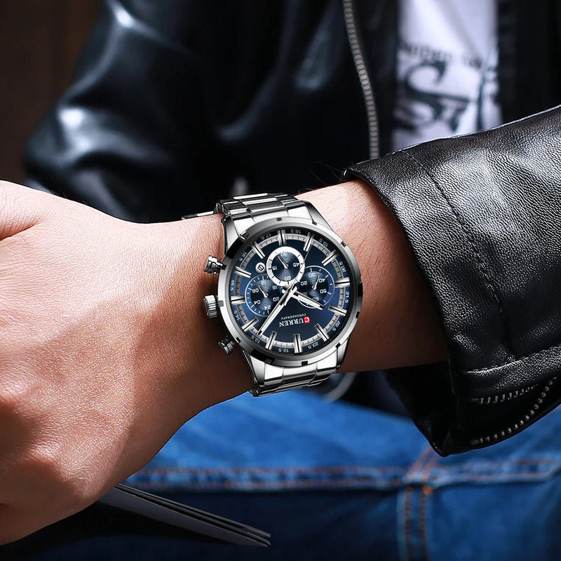 Relógio Curren Hot Fashion Mens Watches Top Brand Luxury