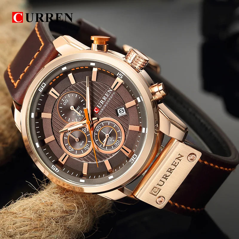 Relógio Curren Brand Army Military Chronograph