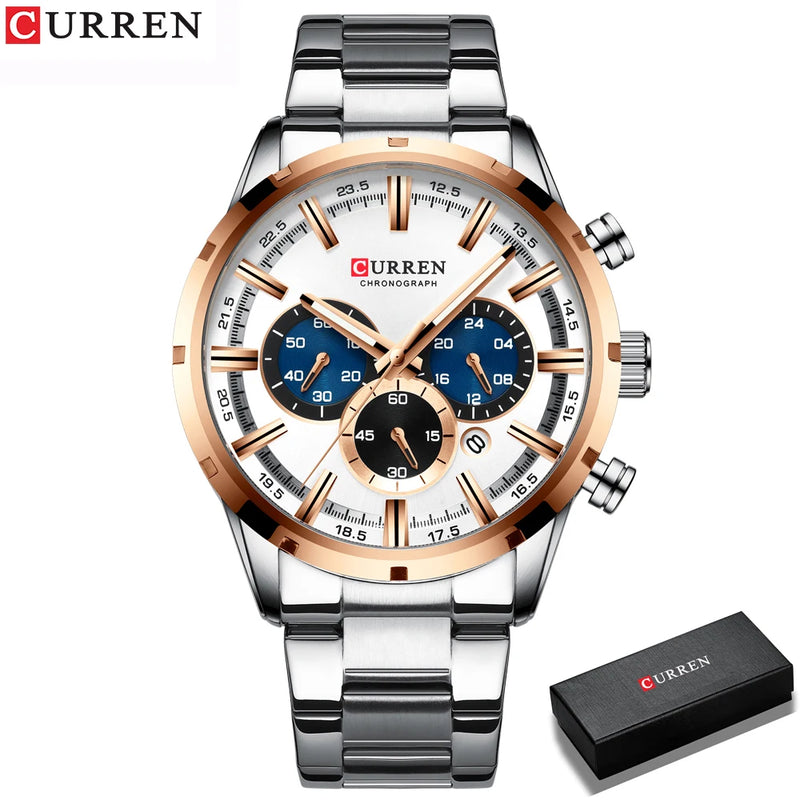 Relógio Curren Hot Fashion Mens Watches Top Brand Luxury