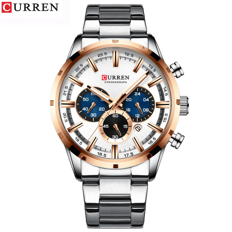 Relógio Curren Hot Fashion Mens Watches Top Brand Luxury