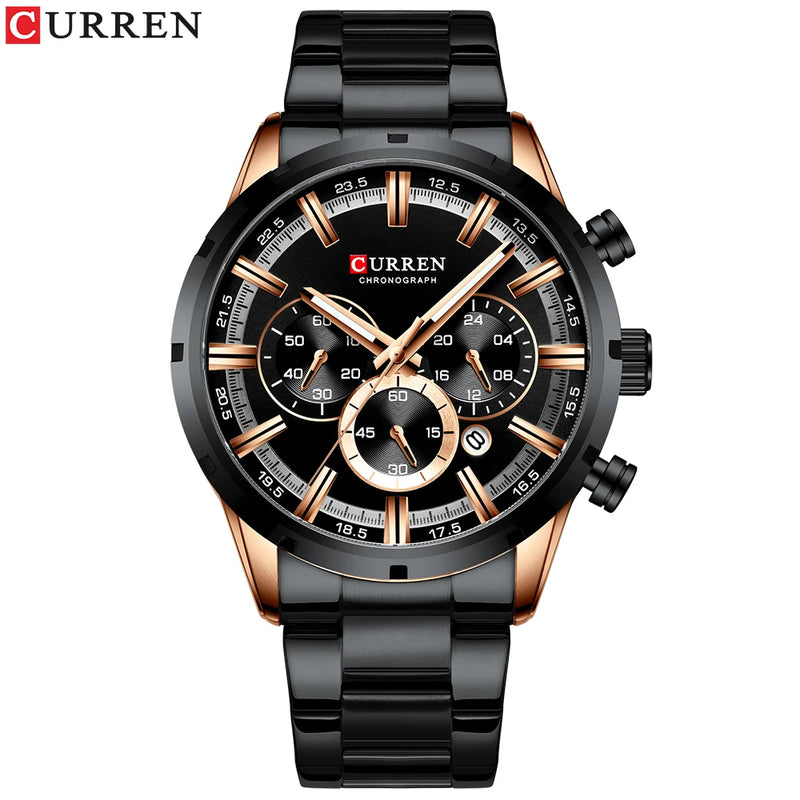 Relógio Curren Hot Fashion Mens Watches Top Brand Luxury