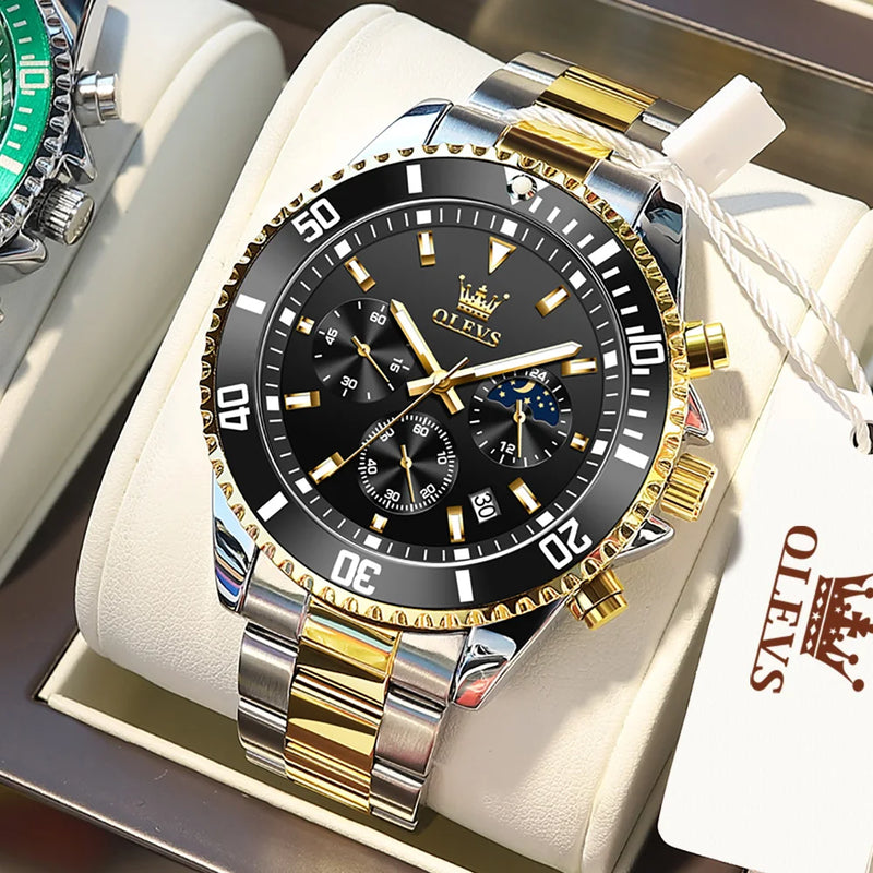 Relógio Olevs Men's Watches Top Brand Luxury