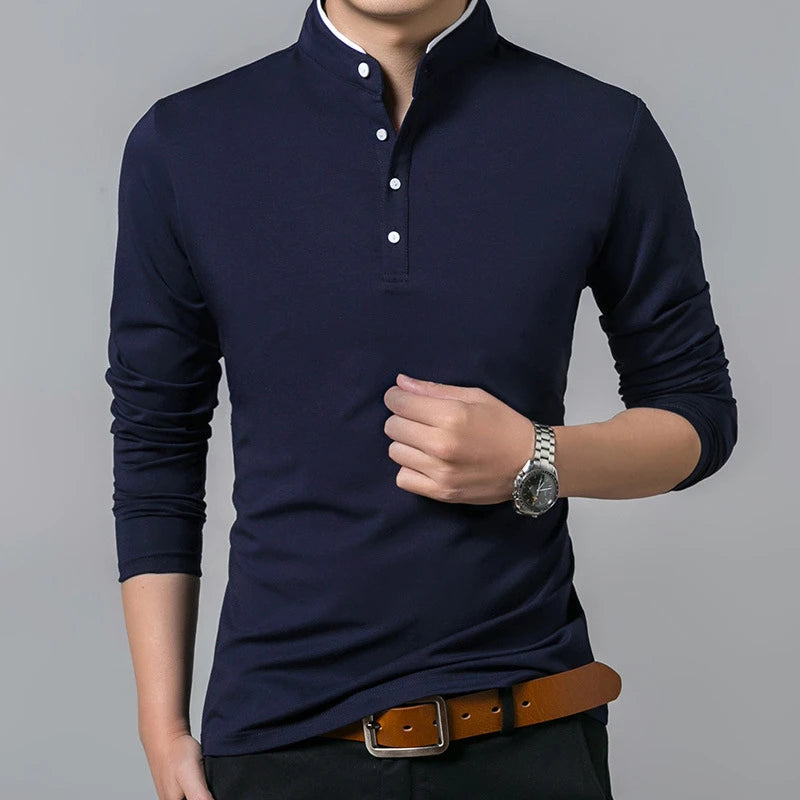 Polo Men's Business Casual Long Sleeve