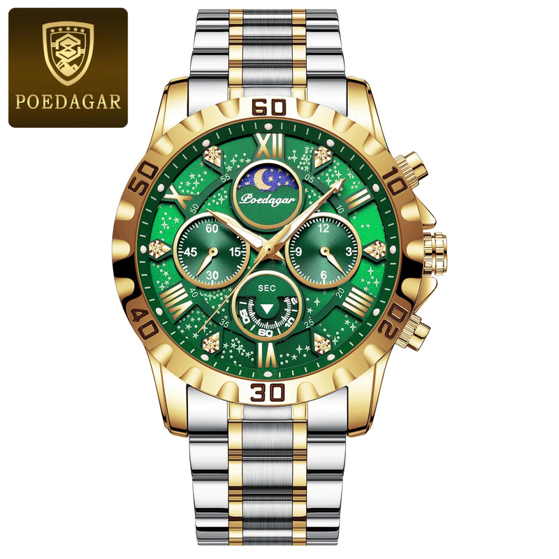 Relógio Poedagar Luxury Military Watch for Men Sport Quartz