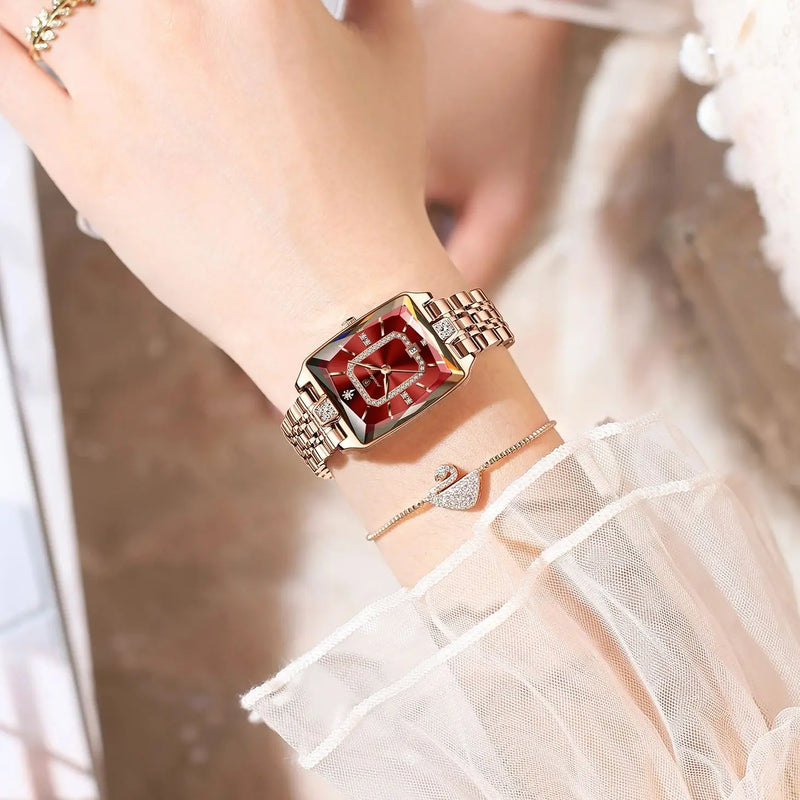 Relógio Feminino Elegant Wristwatch Waterproof Date Ladies