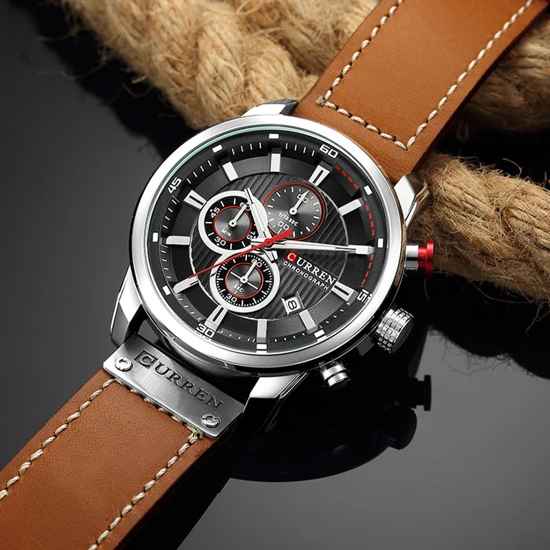 Relógio Curren Brand Army Military Chronograph