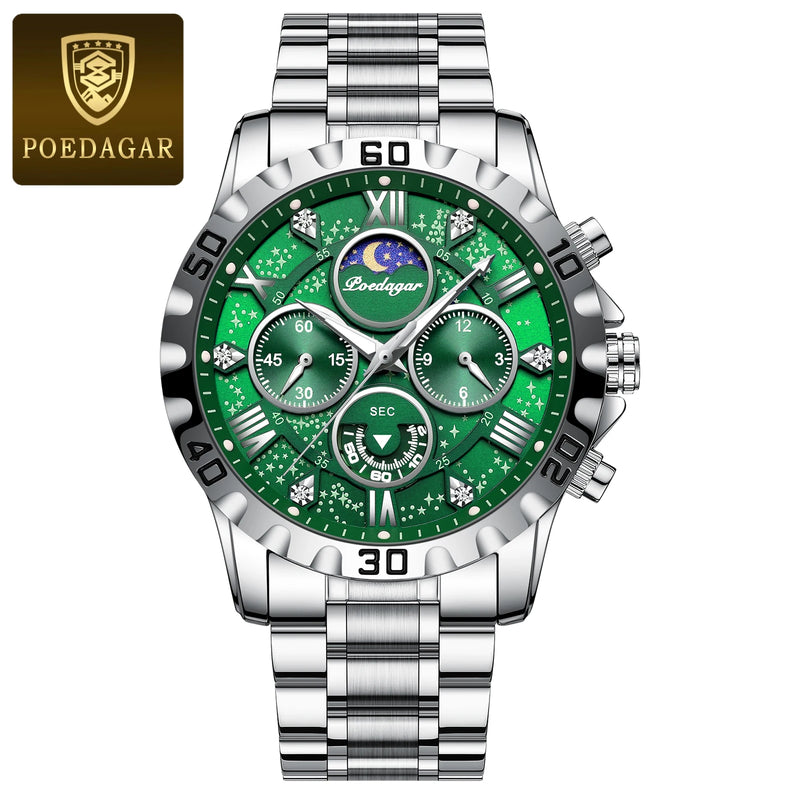 Relógio Poedagar Luxury Military Watch for Men Sport Quartz