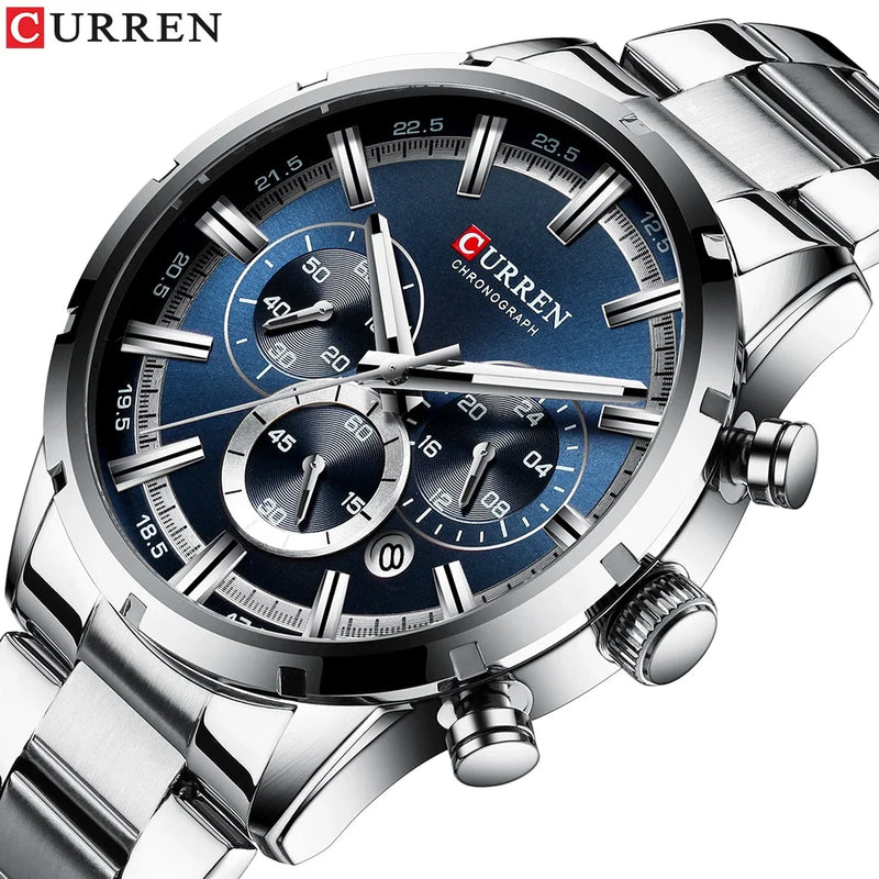 Relógio Curren Hot Fashion Mens Watches Top Brand Luxury